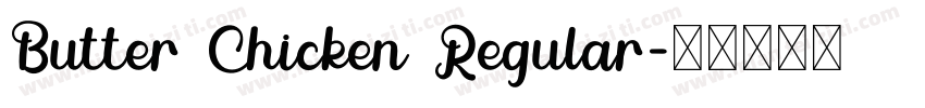 Butter Chicken Regular字体转换